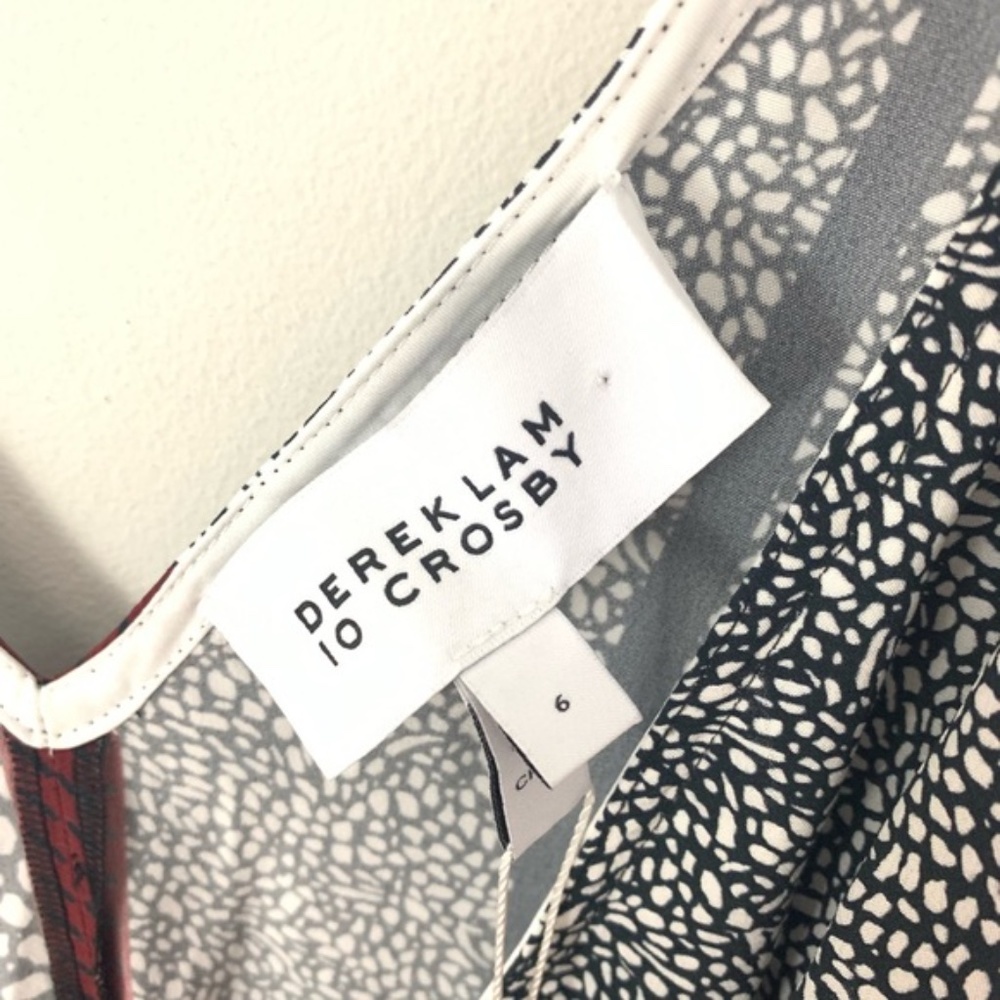 NWT Derek Lam 10 Crosby Silk Midi Wrap Dress 6 - Picture 8 of 8